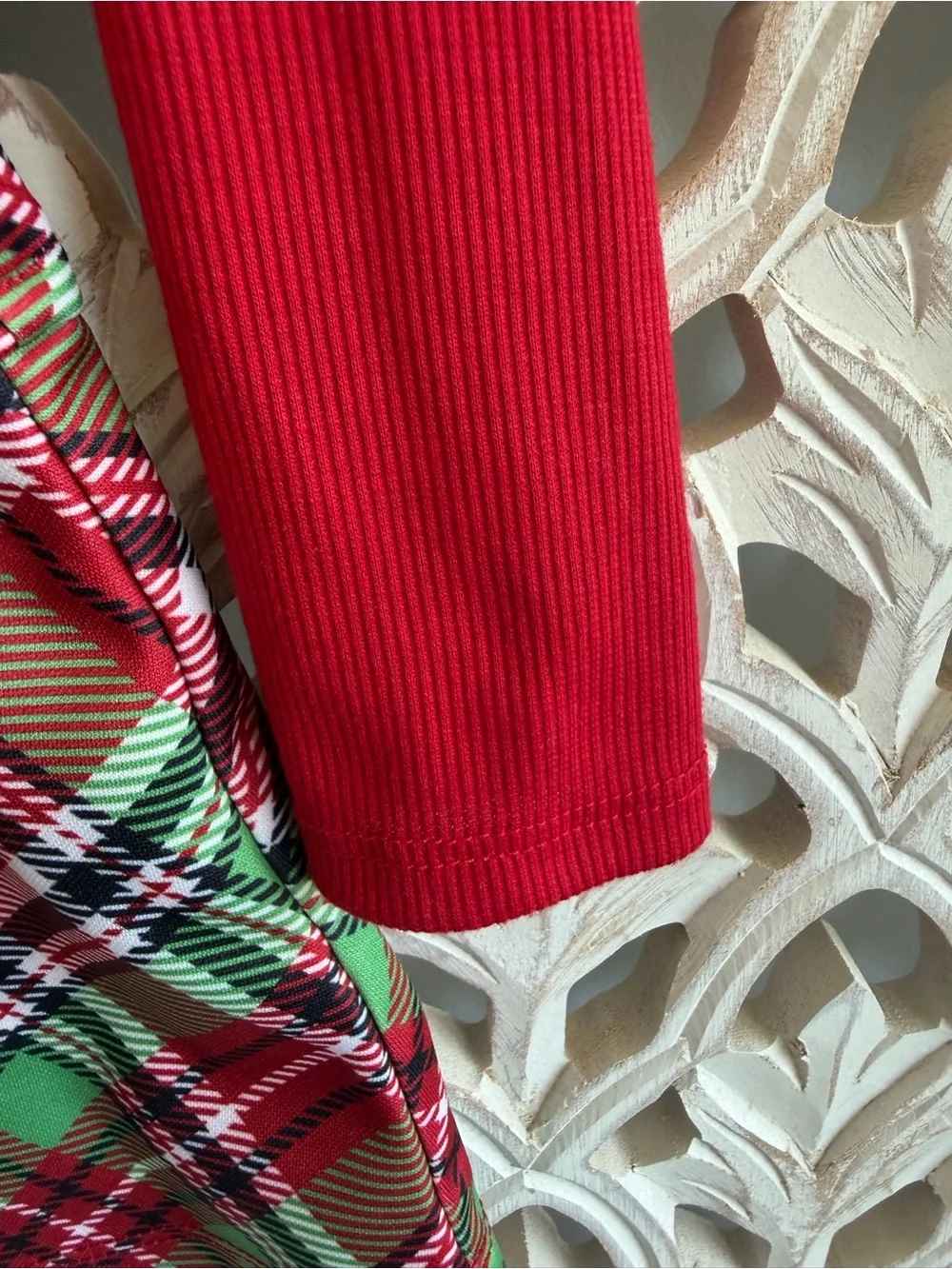 Lilt Girls Christmas Reindeer Plaid Dress Size 4/5 Red Holiday